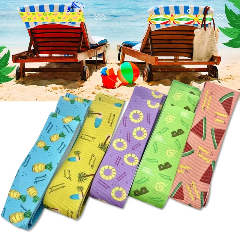 Beach Towel Large - 5 stuks grote handdoekbanden voor strandstoelen