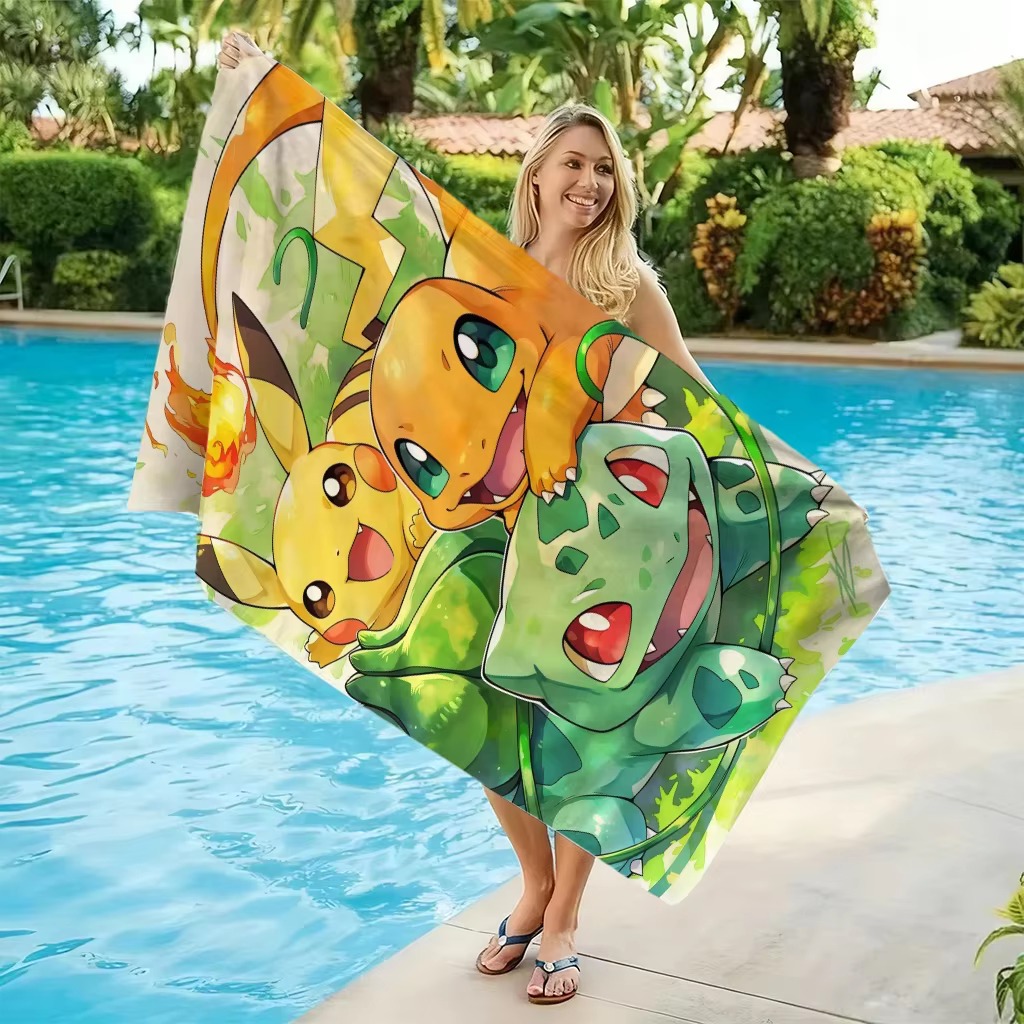 P-Pokemon Starters Anime stran - Beach Towel Large recensie en prijs