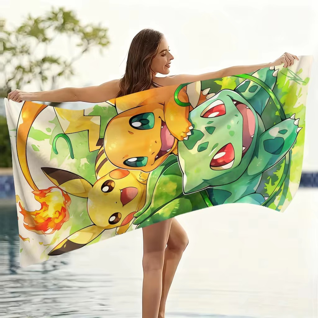 P-Pokemon Starters Anime stran - Beach Towel Large recensie en prijs